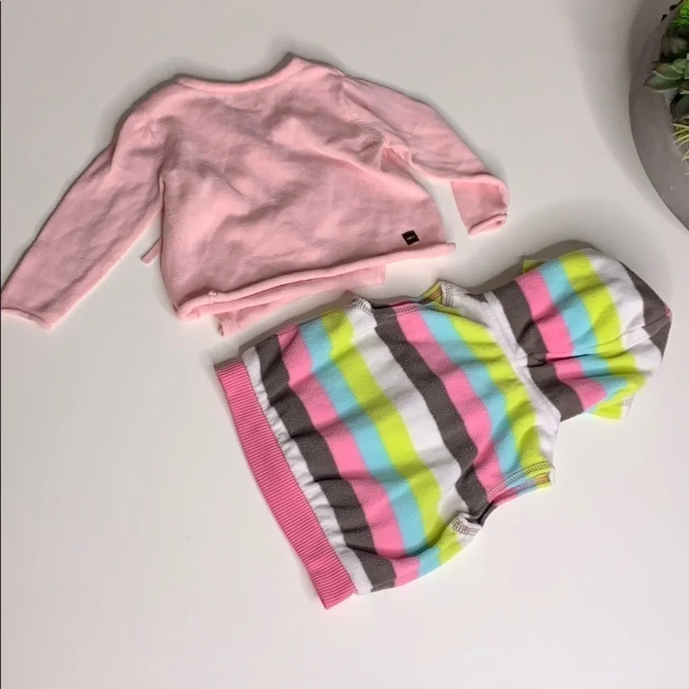 5 Piece Baby Girl Bundle pants onesie top vest 6-9 months infant clothes